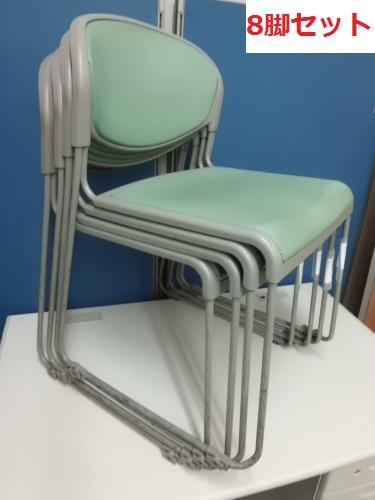 【セット商品】■スタッキングチェア4脚セット　■オカムラ製【会議チェア】
                                    中古
            
