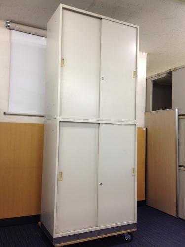 【書棚】書庫セット（引戸＋引戸）【6/20更新】<br>【便利な引戸書庫】【開閉にスペースを消費しません！】
                                    中古
            