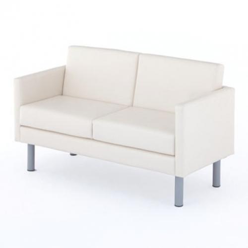 コンパクトソファ 2人用【ホワイト】【事務用品】
                                    新品
            