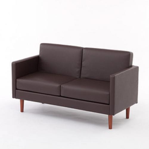 シンプルソファ２人用 【ダーク】【事務用品】
                        
                                    新品
            