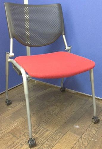 ■ミーティングチェア プロスタックシリーズ　■キャスター付　■一台限りでこのお値段　※京都、滋賀配送費5%OFF【会議チェア】
                        
                                    中古
            