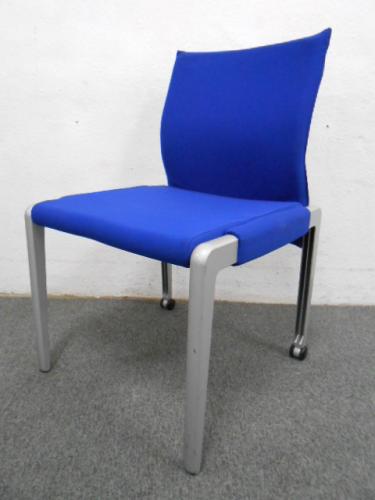 ■ミーティングチェア　■ブルー　■後脚キャスター付　■コクヨ　【会議チェア】
                                    中古
            