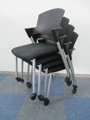 【ミーティングチェア】【スタッキング】Protty　プロッティ4脚セット【会議チェア】
                                    中古
            