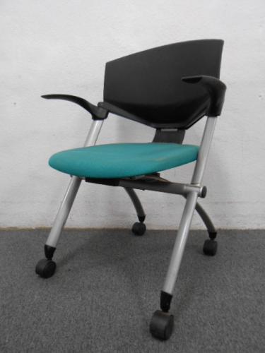 ■水平スタッキングチェア　■肘付　■コクヨ　コルサ　■KOKUYO　corsa【会議チェア】
                                    中古
            