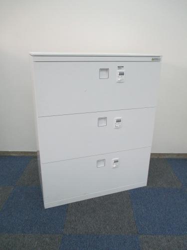 【中古希少】【3段ラテラル】　オカムラ製レクトラインシリーズ　ダイヤル式3段ラテラル　※別途にて　非常ダイヤル検索キー作成できます。
                                    中古
            