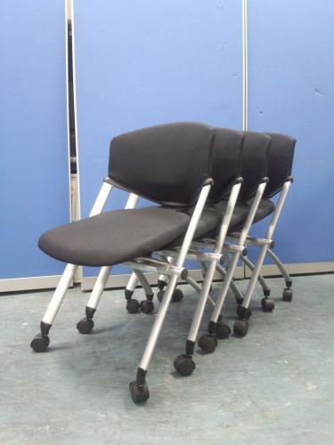 【4脚セットシリーズ】ネスティングチェア【会議チェア】
                                    中古
            