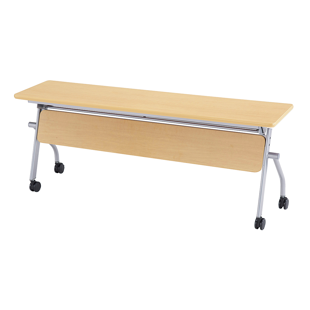 【事務用品】平行スタックテーブル 幕板つき　1500mm×450mm
                        KSP
                                    新品
            