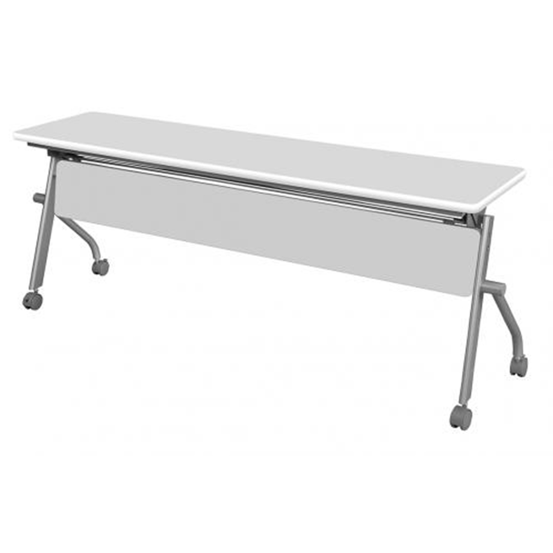 【事務用品】平行スタックテーブル 幕板つき　1500mm×450mm
                        KSP
                                    新品
            