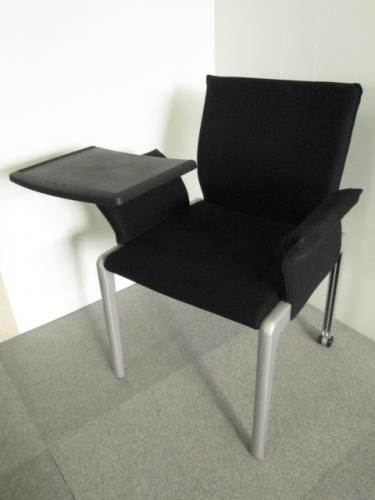 【10脚セット】コクヨ（KOKUYO）　メモ台付ラウンジチェア　ブラック　オフィスチェア　事務椅子【セット商品】【会議チェア】
                                    中古
            