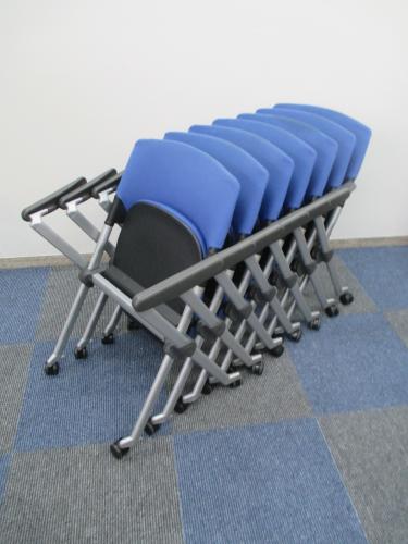 【セット商品】■7脚セット【スタッキングチェア】　オカムラ製　ＬＩＴA（リータ）シリーズ【ネスティングも可能】【ミーティングチェア】【会議チェア】
                                    中古
            