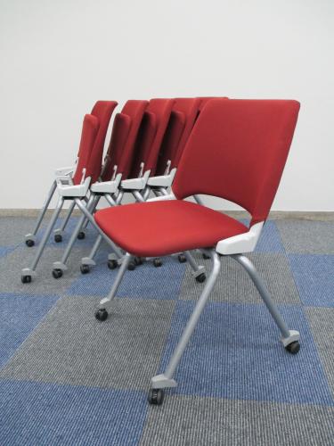 ■4脚セット商品■【ミーティングチェア】　内田洋行製　FM-350シリーズ　【スタック＆ネスティング可能】【中古事務椅子】【会議チェア】
                                    中古
            