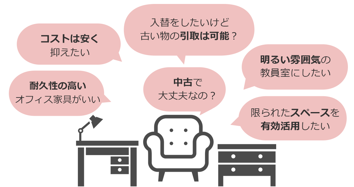 保育園 教員室リニューアル向け 中古格安オフィス家具通販ならオフィスバスターズ