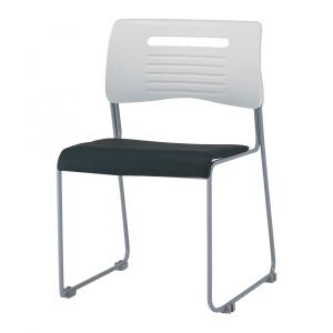 【事務用品】売れてます！　スタッキングチェア　ＰＶＣ張り【会議用】