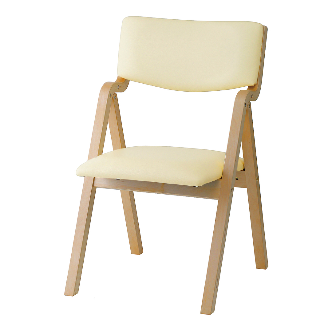 【事務用品】お手入れらくらく　木製折りたたみチェア
                        KOI
                                    新品
            