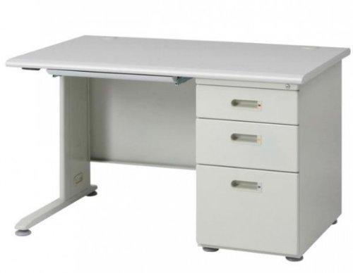 オフィスデスク　片袖机　幅1200mm ニューグレー【事務用品】
                        
                                    新品
            