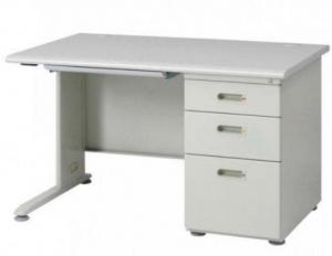 オフィスデスク　片袖机　幅1200mm ニューグレー【事務用品】