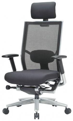 肘付メッシュチェア　ランバーサポート＆ヘッドレスト付【事務用品】
                        
                                    新品
            