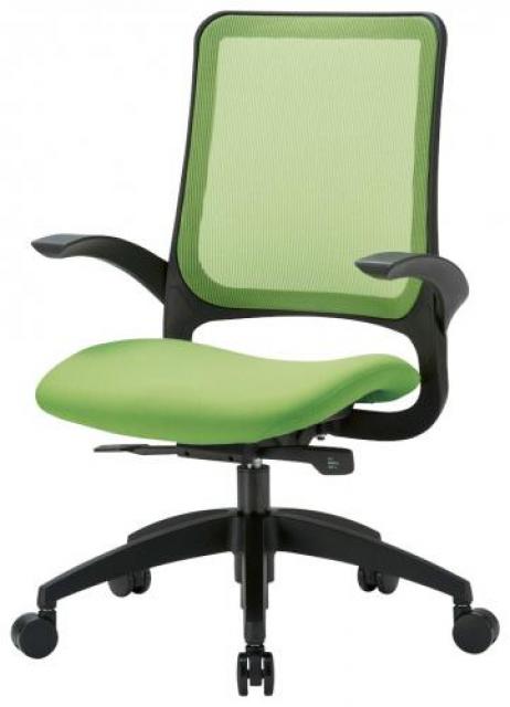 【新品】 MS-1615(M12) アイコ 肘付ミドルバックチェア