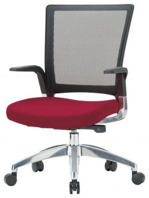 【新品】 MS-1955(F14) アイコ 肘付ミドルバックチェア