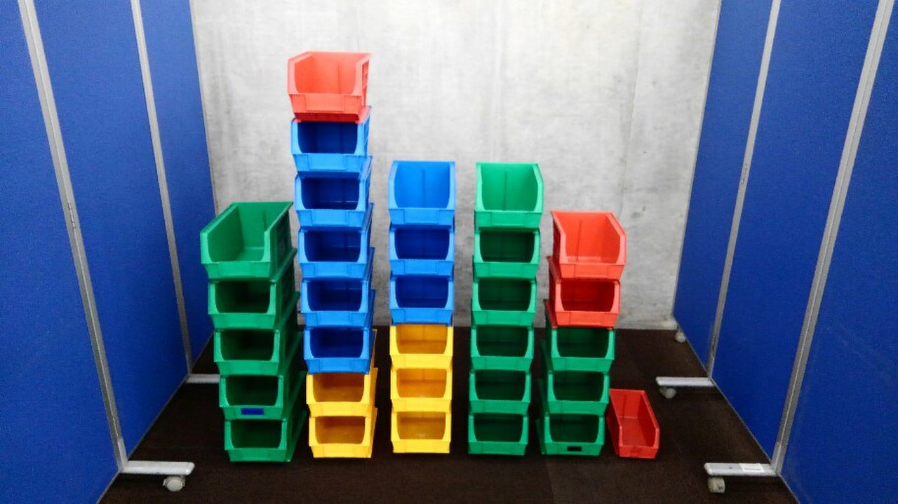 【1セット限定！！】カラーBOX31個総取りです。　ネジ等細かな部材を入れて、ラックの棚板に載せて管理すると便利です。 ※ただし、千葉県柏市へお引き取りのみとなります。 
※マテハン本舗の中古商品は、千葉県柏市に在庫がございます。
                        不明
                                    中古
            