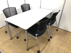 【来客用にピッタリ】テーブルとチェアの商談セット【シンプルかつスタイリッシュです】