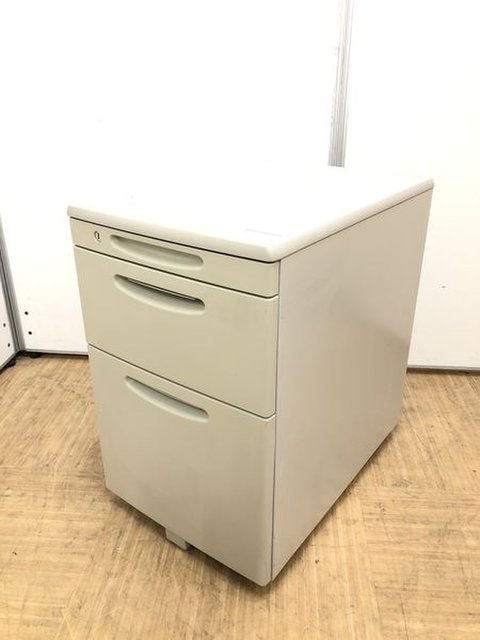 【中古】SDデスクシステム   オカムラ（okamura） ワゴン3段