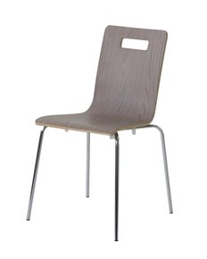 【新品】東屋　お洒落なライトブラウンの木製チェア、ヴァーゴチェア！収納も移動もラクラク、座りやすいスタッキングチェア！