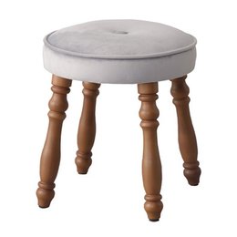 【新品】東谷のお洒落なスツール、ビューグ！ベロア調で高級感ある座面！落ち着くグレーの座面！