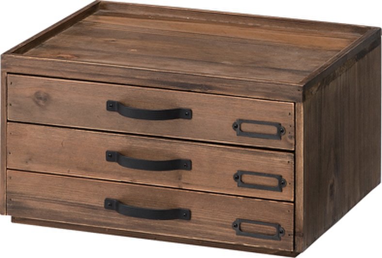 【新品】縦横に連結可能な木製収納ボックス！東谷のおしゃれな3段ドキュメントチェスト！
                         ドキュメントチェスト
                                    新品
            