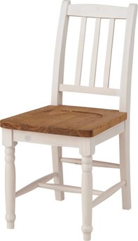 【新品】東谷製　ホワイトXナチュラルで清潔感◎！ミディ ダイニングチェア！