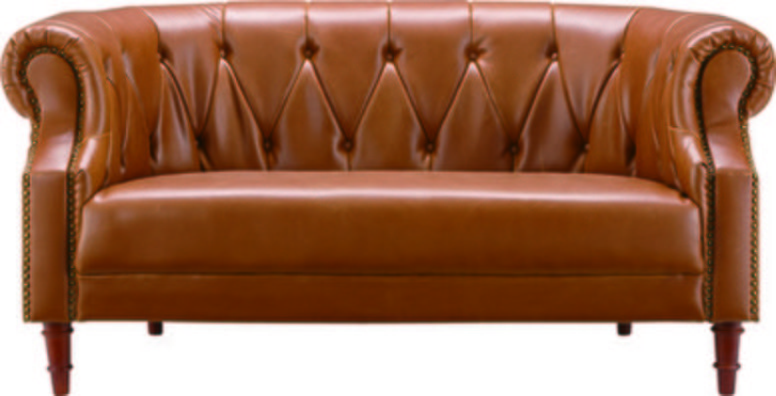 【新品】クイーンズ  GS-240LBR 東谷 2人掛けソファ