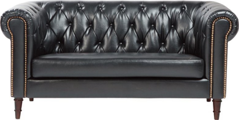 【新品】フェリーニ  GS-340BK 東谷 2人掛けソファ