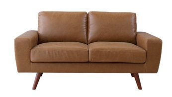 【新品】東谷　ソフトレザーでお手入れ簡単！ジェネラル　 2人掛ソファ