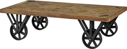 【新品】東谷　ヴィンテージ風！ヒストリア　トロリーテーブル