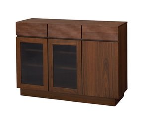 【新品】東谷　シックなブラウン！ フルモス 120サイドボード向かって右木扉