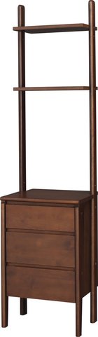 【新品】東谷　シックなブラウン！ ブリッジ　シェルフＷ45