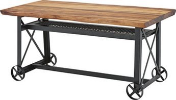 【新品】東谷　天然木×アイアン素材！　ダイニングテーブル　ルオータ