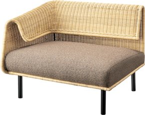 【新品】東谷　ラタンソファ！　サンドラー　片肘(向かって左)