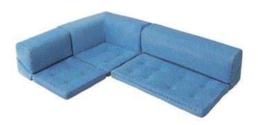 【新品】東谷　カジュアルな デニム素材！　ロディ　ローソファ3点セット