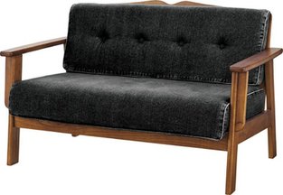 【新品】東谷　カッコイイ！ デニムソファ　オズウェル　2人掛け