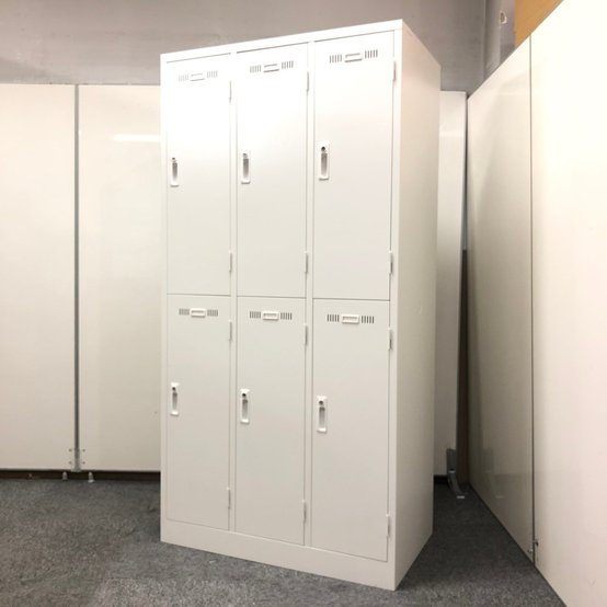 【新古品】6人用ロッカー　2段3列タイプ　問い合わせ多数商品です。