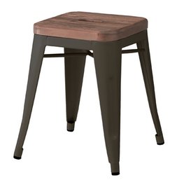 【新品】東谷　天板木目 スタッキングチェア　スツール　アラン