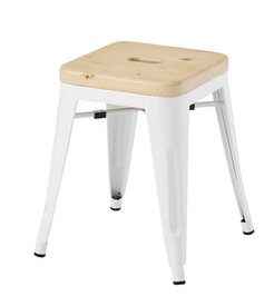 【新品】東谷　天板木目 スタッキングチェア　スツール　アラン