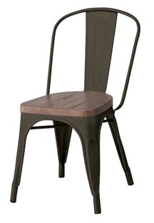 【新品】東谷　天板木目のスチールチェア！　チェア　アラン