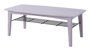 【新品】東谷　オシャレなホワイト色！　センターテーブルL　ブリジット