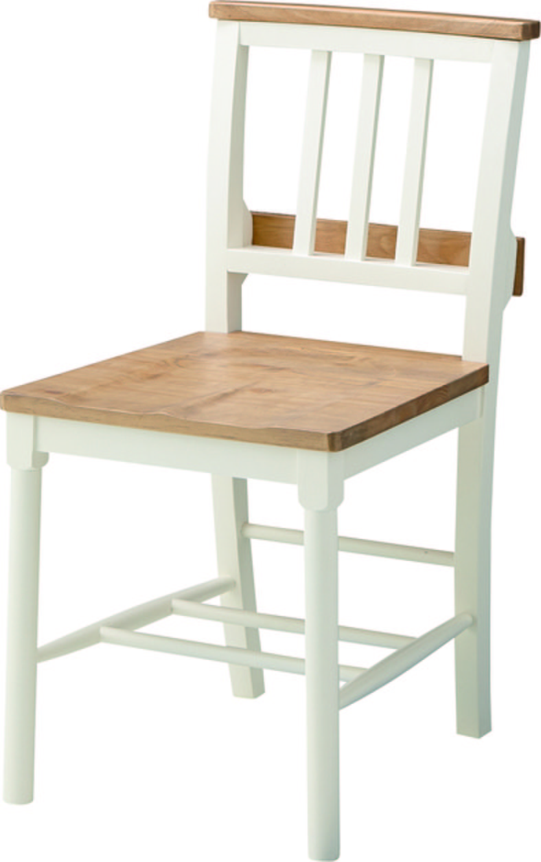 【新品】東谷　ホワイト×木目 カントリー調　ダイニングチェア　ビッキー
                        ビッキー 
                                    新品
            