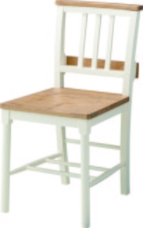 【新品】東谷　ホワイト×木目 カントリー調　ダイニングチェア　ビッキー