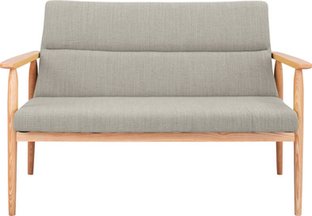 【新品】東谷　北欧風ナチュラルテイスト！　２人掛け　ソファ　リズ