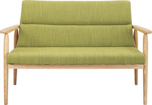 【新品】東谷　北欧風ナチュラルテイスト！　2人掛けソファ　リズ