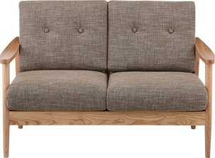 【新品】東谷　北欧風ナチュラルテイスト！　２人掛ソファ　バッスム